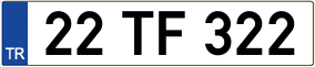 Trailer License Plate